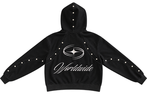 MSLH Silver Stud Hoodie back view
