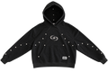 MSLH Silver Stud Hoodie front view